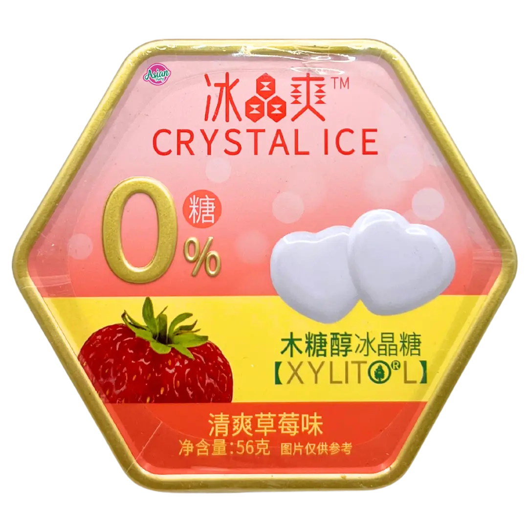 Ice Crystal Xylitol Crystal Candy (Strawberry Flavour) 56g