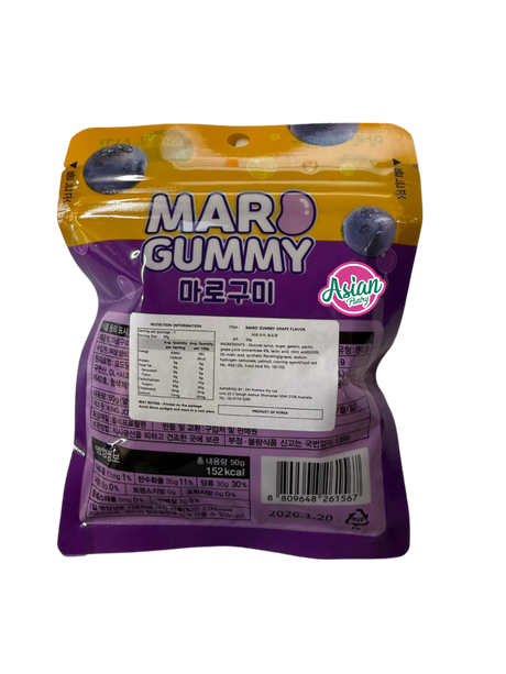 Kidstar Maro Gummy Grape Flavour 50g