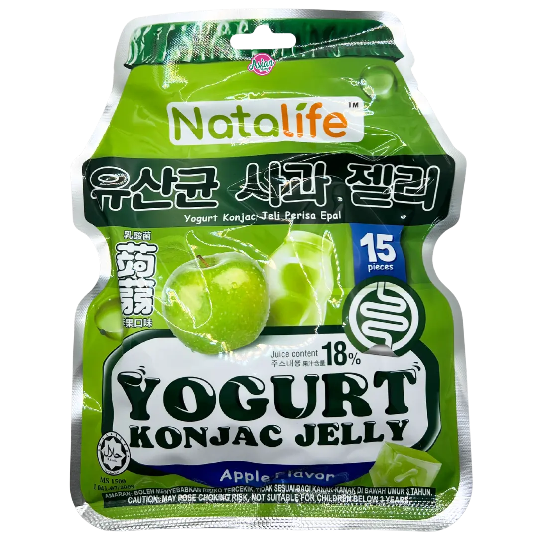 Natalife Yoghurt Konjac Jelly Apple Flavour 15pcs 300g