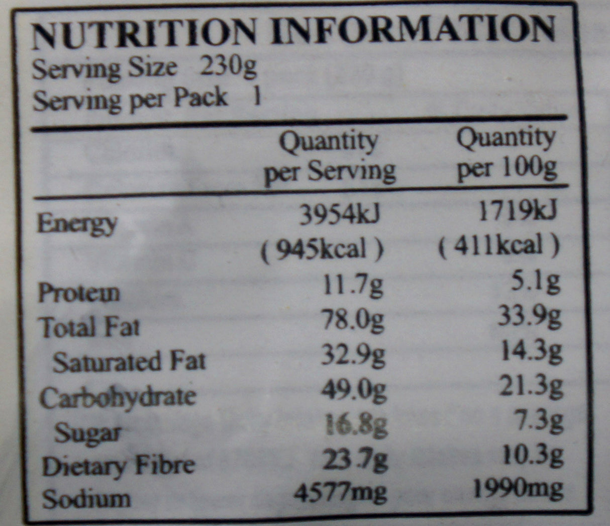 A1 Instant Meat Curry Sauce 230g