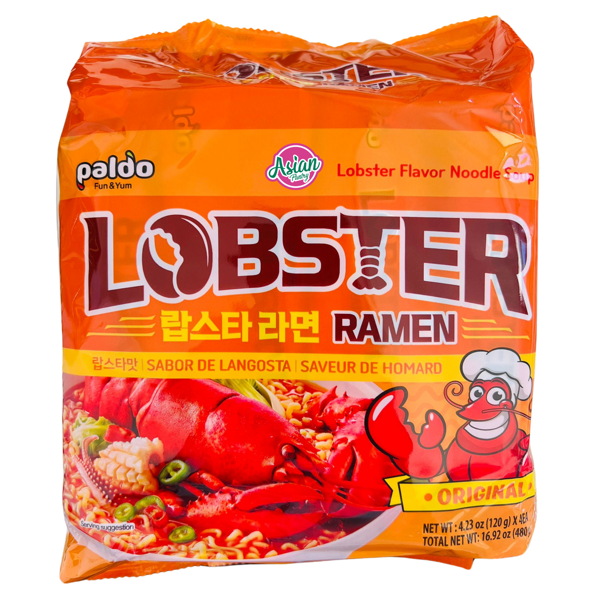 Paldo Lobster Ramen Asli 4 Pek 480g