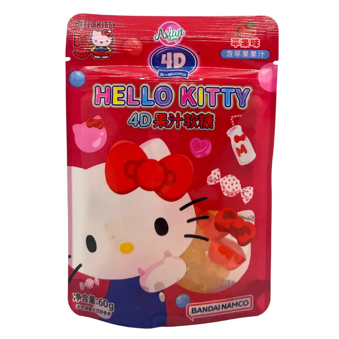Amos Hello Kitty 4D Juice Gummy Apple Flavour 60g