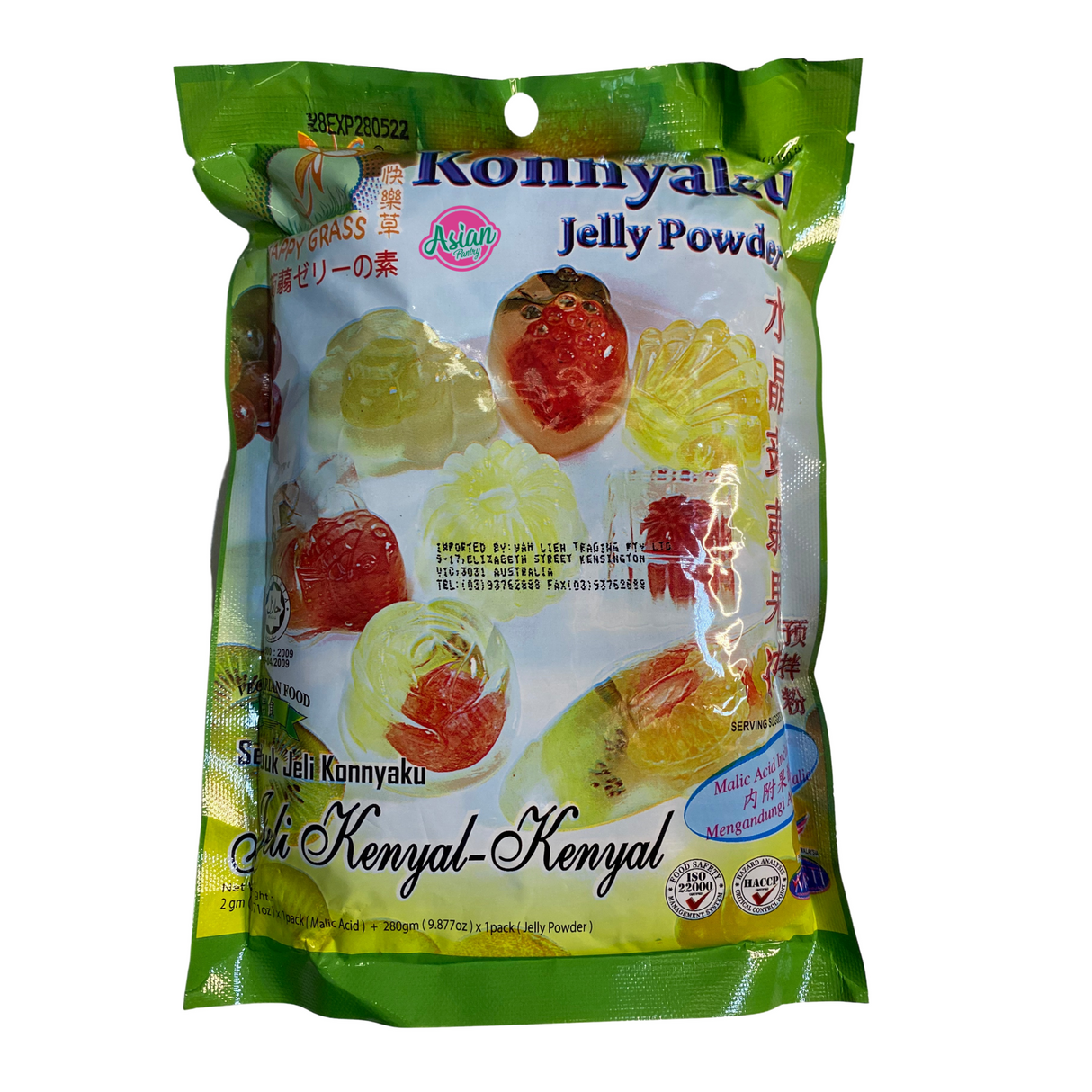 Serbuk Jeli Konnyaku Happy Grass Original 280g