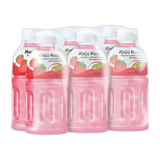 Mogu Mogu Strawberry Juice with Nata De Coco 6 Pack