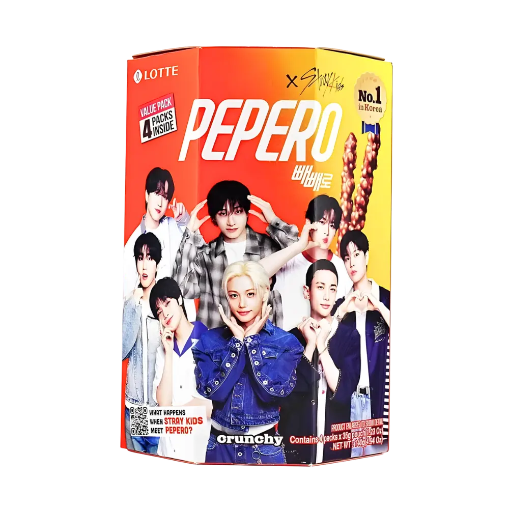 Lotte Pepero x Stray Kids Value Pack Crunchy Flavour 140g