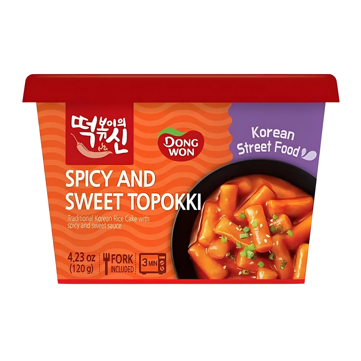 Dongwon Rice Cake Spicy & Sweet Tteokbokki Cup 120g