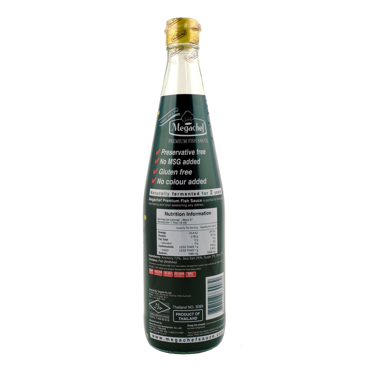 Megachef Premium Fish Sauce Brown Label 700ml