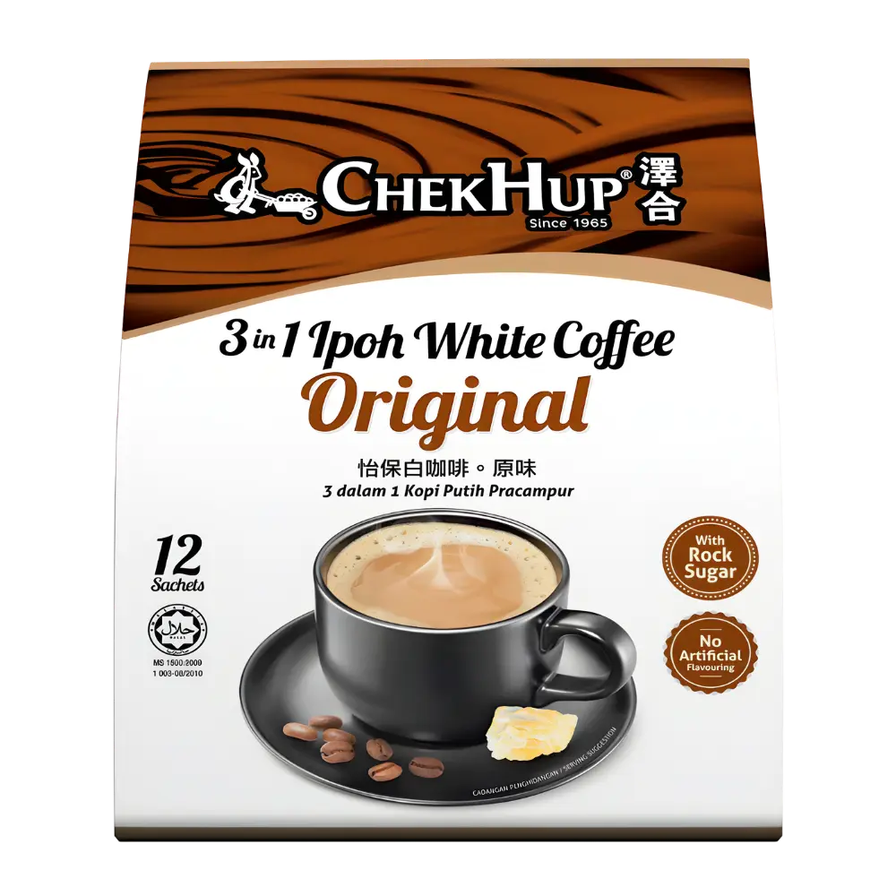 ChekHup 3 dalam 1 Kopi Putih Ipoh Original 12 Sachet 480g