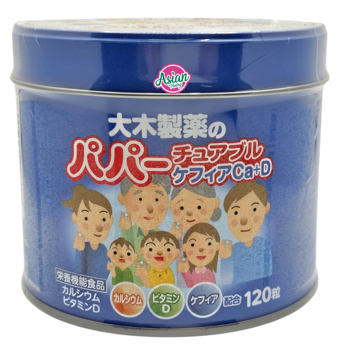 OHKI Papa Chewable Kefir (Calcium and Vitamin D) Supplements 120g