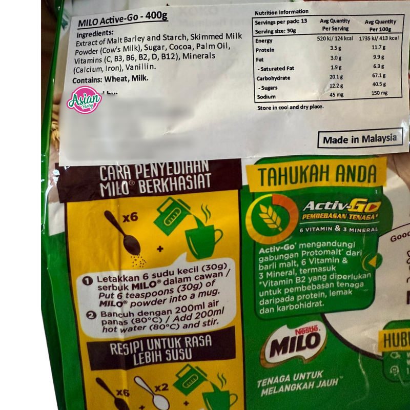 Nestle Milo Active-Go 400g