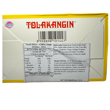 Sido Muncul Tolak Angin - Herbal Drink Original/Yellow (12 sachets) 180ml