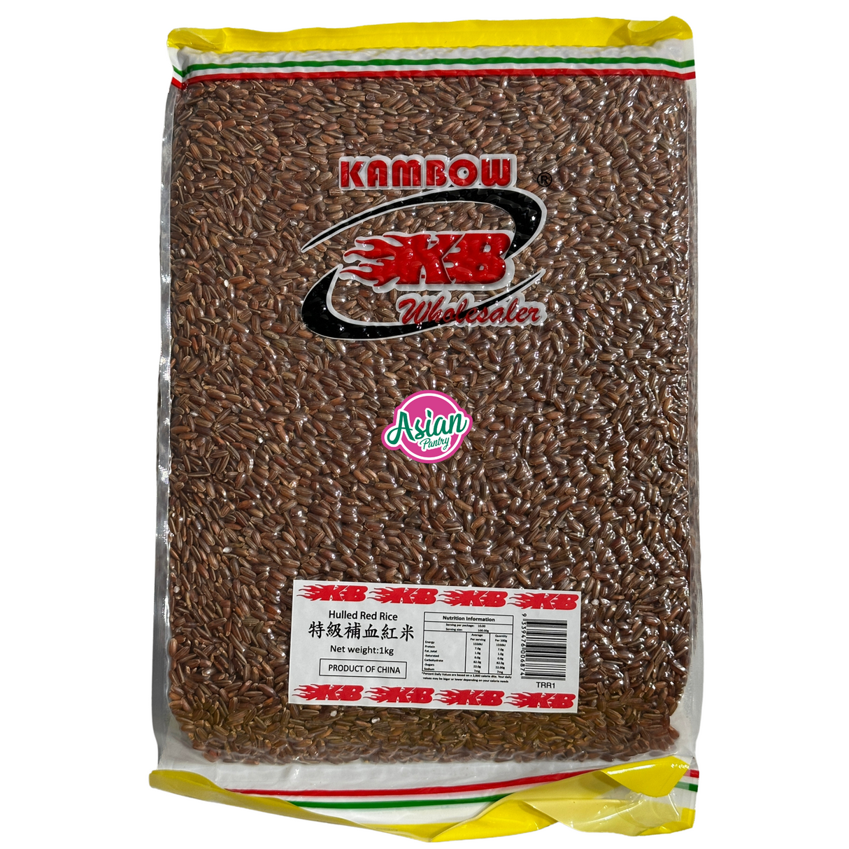 Kambow Hulled Red Rice 1000g (BBD: 15/06/2025)
