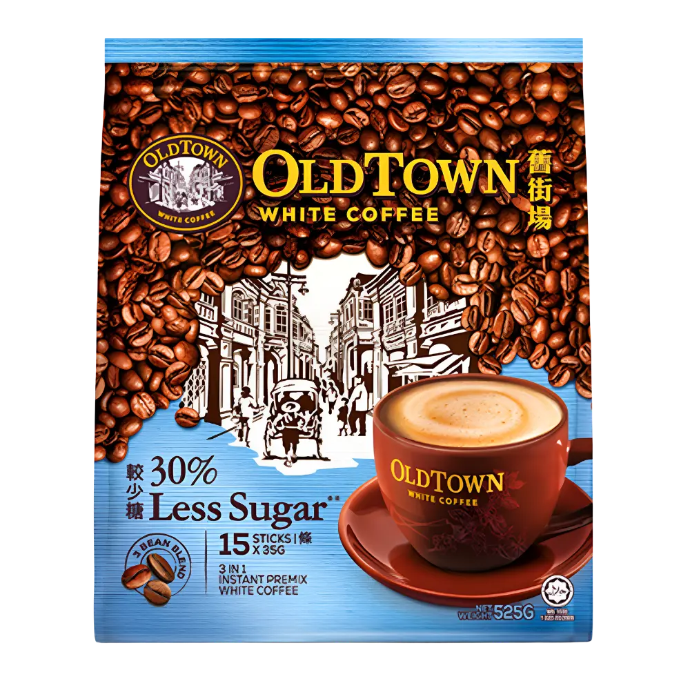 Old Town White Coffee Less Sugar Original 525g