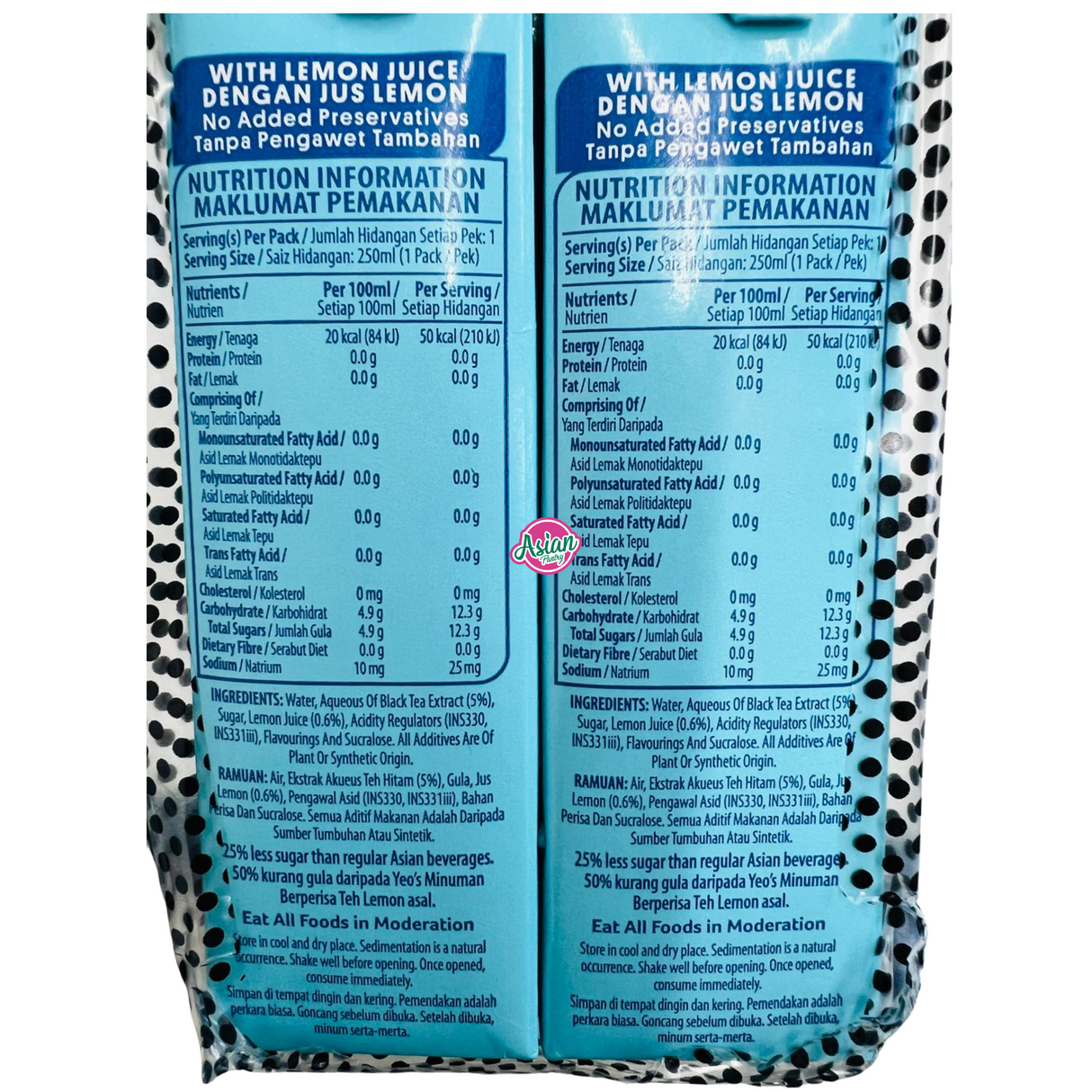 Yeo's Tetra Pack Lemon Tea