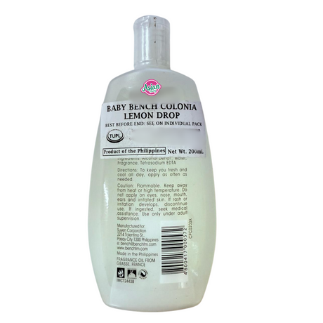 Baby Bench 古龙水柠檬味 200ml
