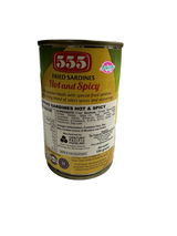 555 Ikan Sardin Goreng Panas &amp; Pedas 155g