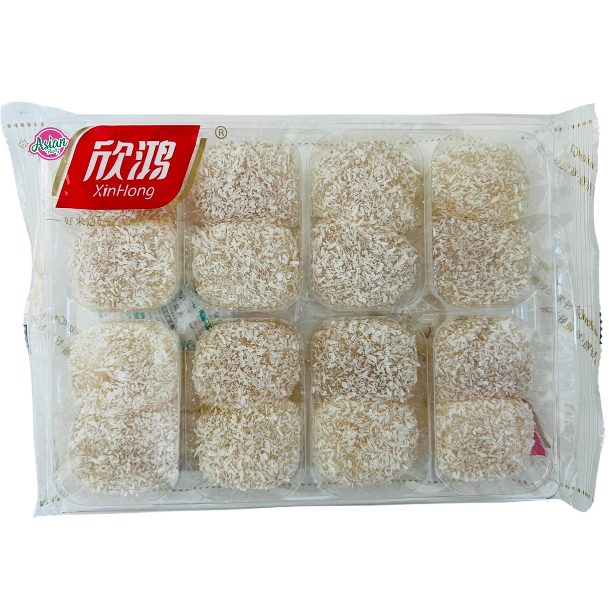 XinHong Shredded Coconut Sesame Filling Mochi 500g