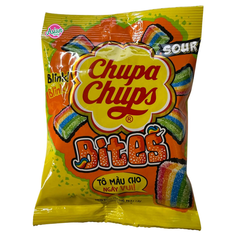 Chupa Chups Sour Bites Jelly Candy - Fruit Flavour 90g