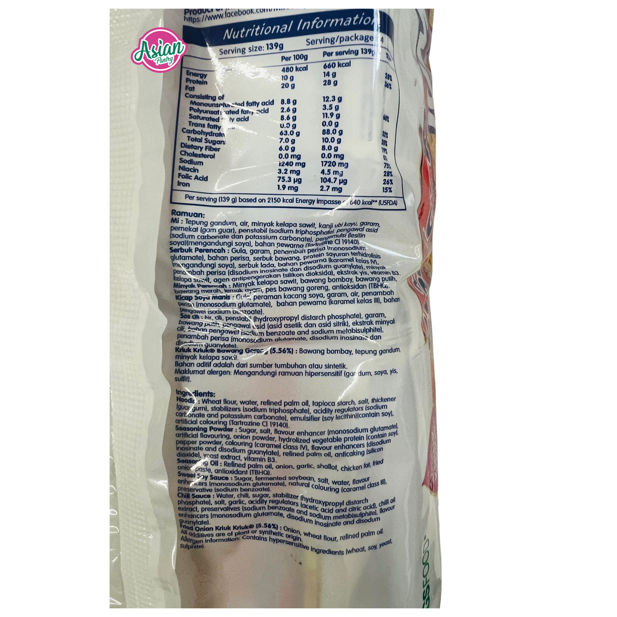 Mi Sedaap (JUMBO) Mee Goreng Original 139g