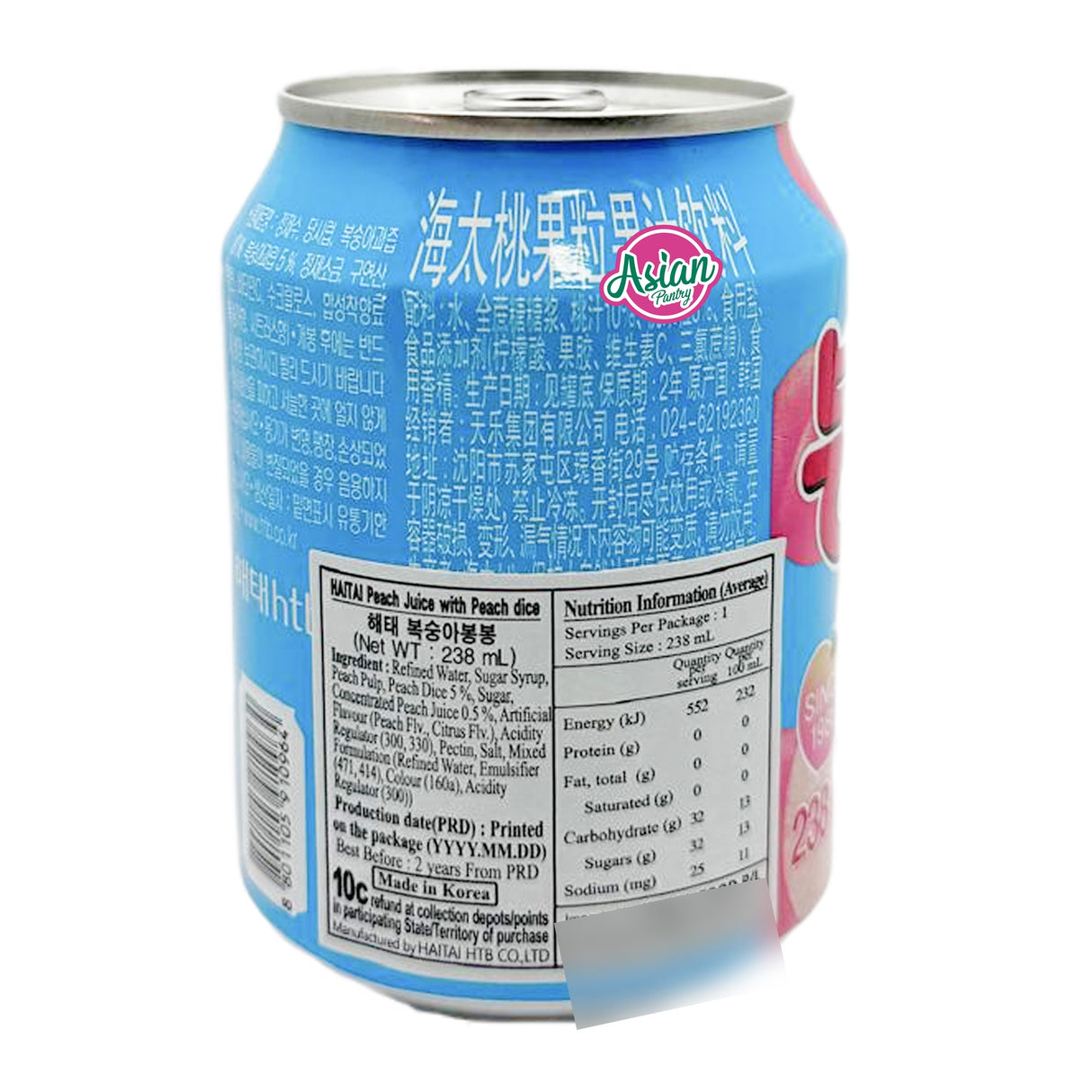 Bon Bon Peach Drink 238ml