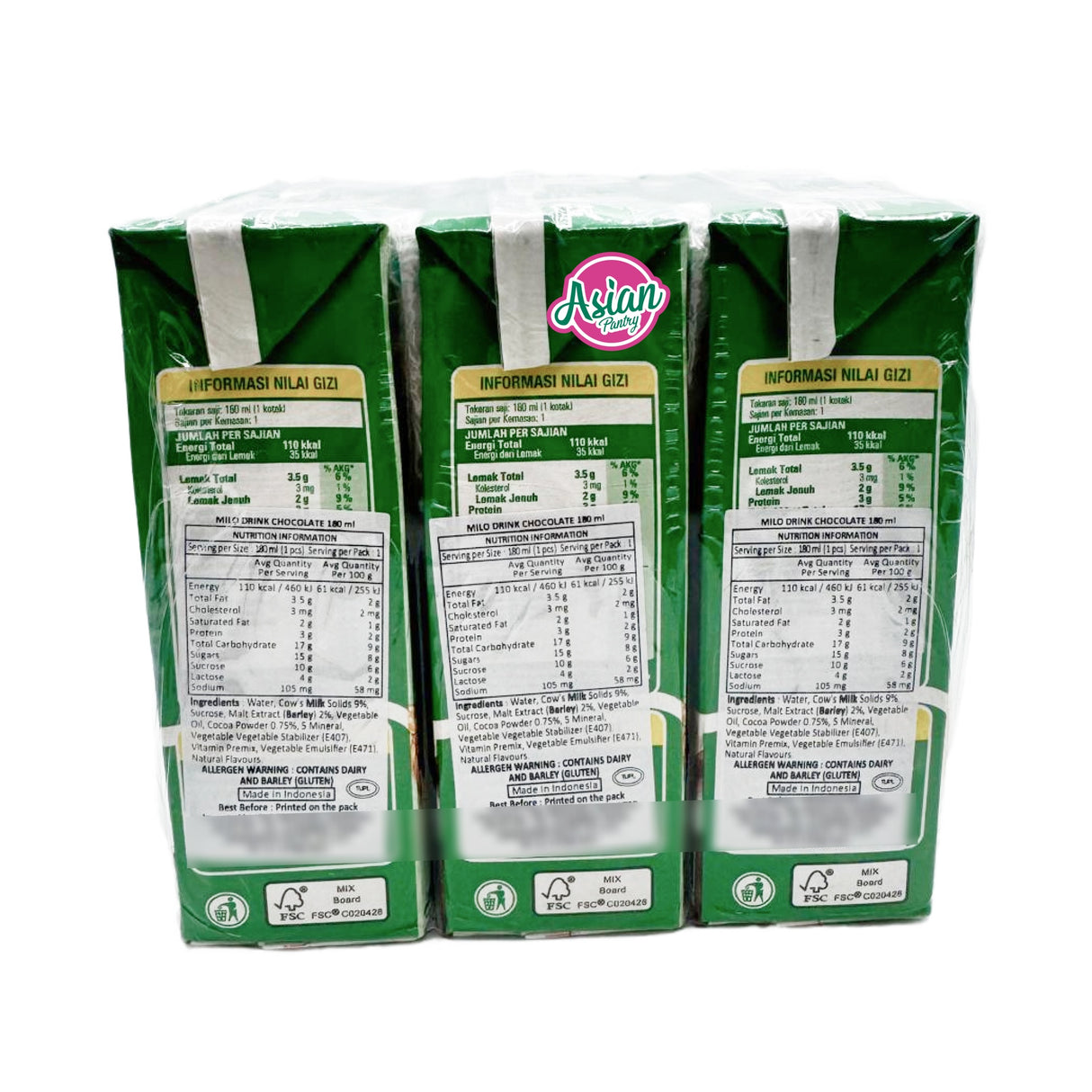 Nestle Milo Active-Go 6 pack 1080ml