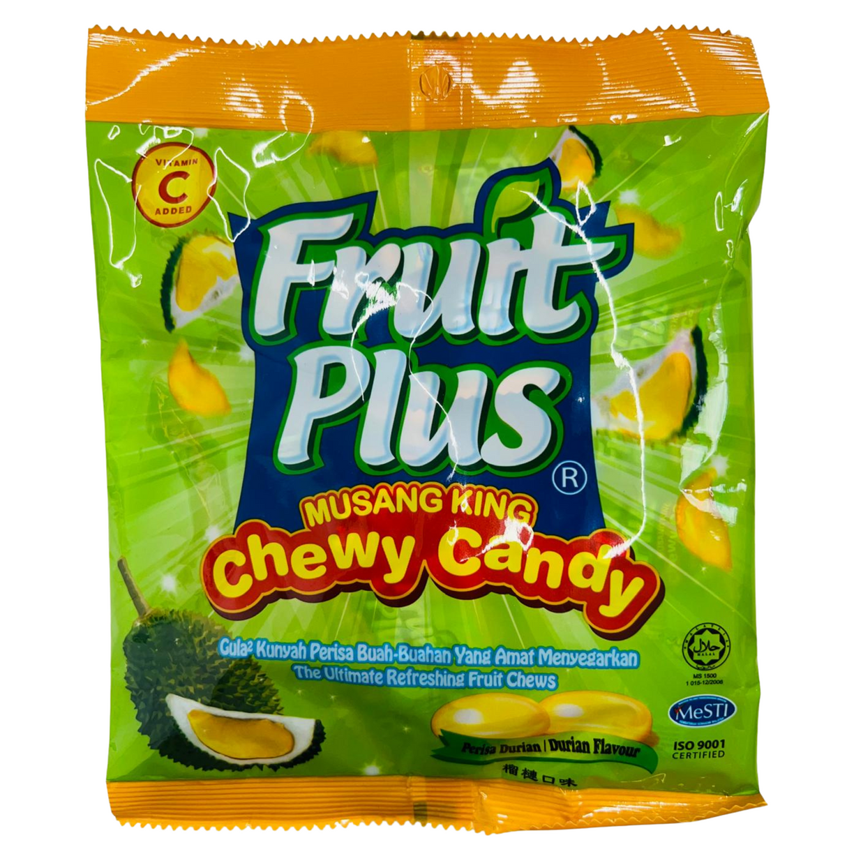 Fruit Plus Chewy Candy Perisa Durian 120g