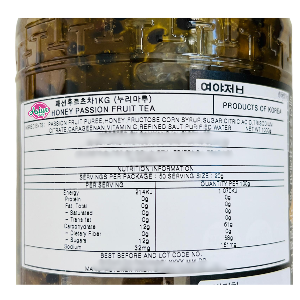 Kotsam Honey Passion Fruit Tea 1000g Asian Pantry kotsam-honey-passion-fruit-tea-1000g-asian-pantry