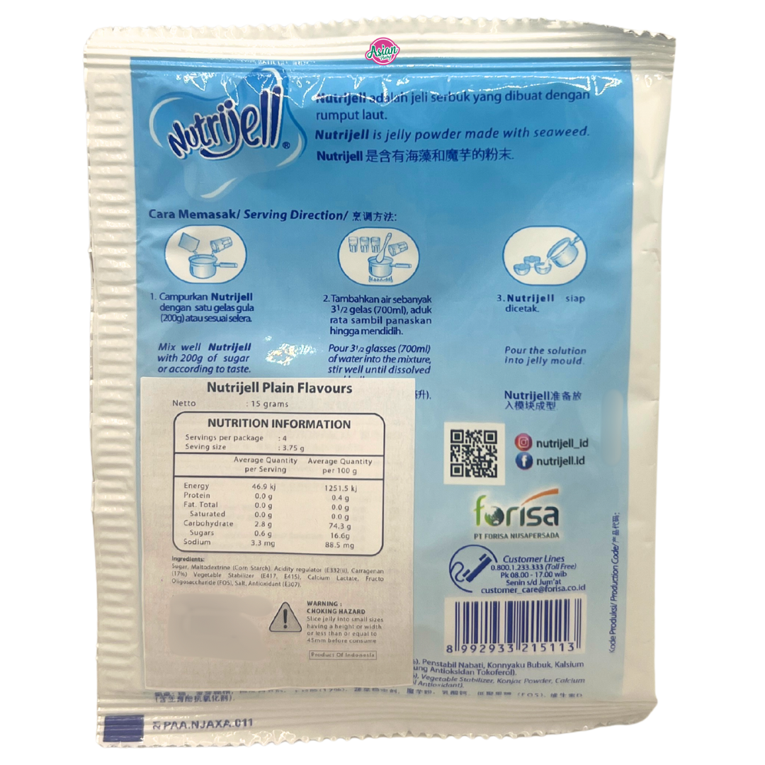 Nutrijell Jelly Powder - Plan Flavour 15g