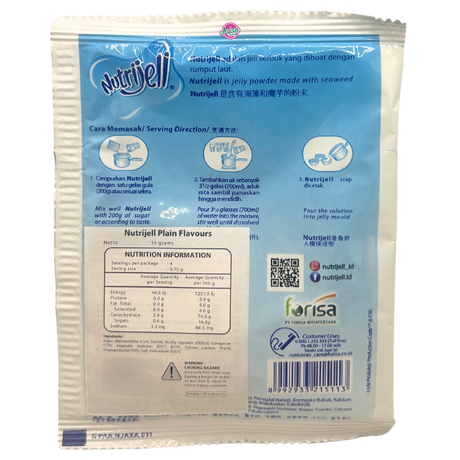 Nutrijell Jelly Powder - Plan Flavour 15g