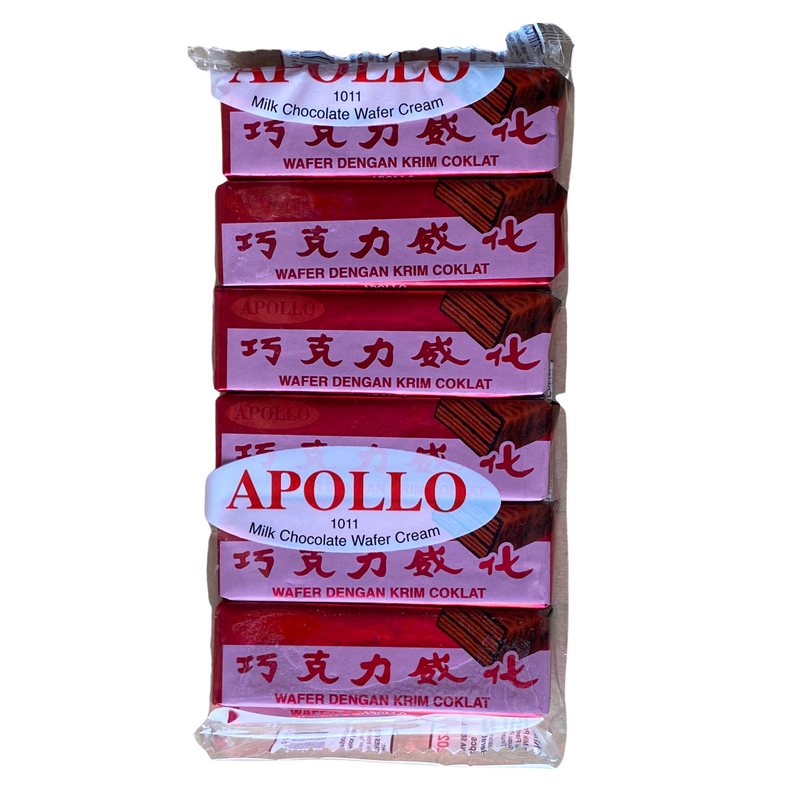 Apollo Milk Chocolate Wafer Cream 12 pack 144g Front