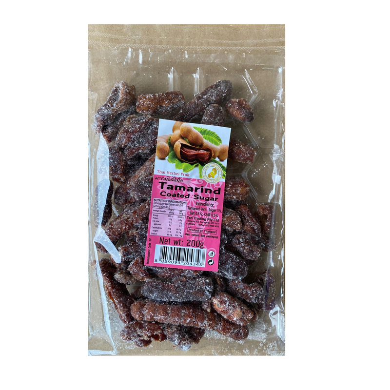 Lucky Elephant Tamarind Coated Sugar 200g Front