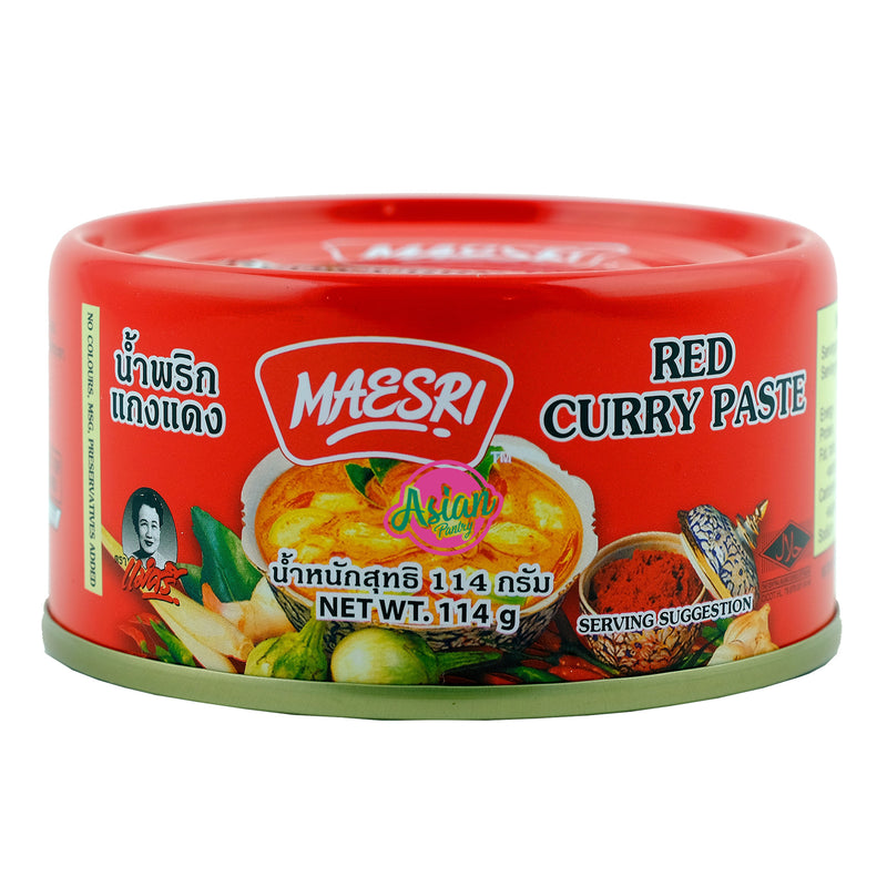 Maesri Red Curry Paste 114g Front