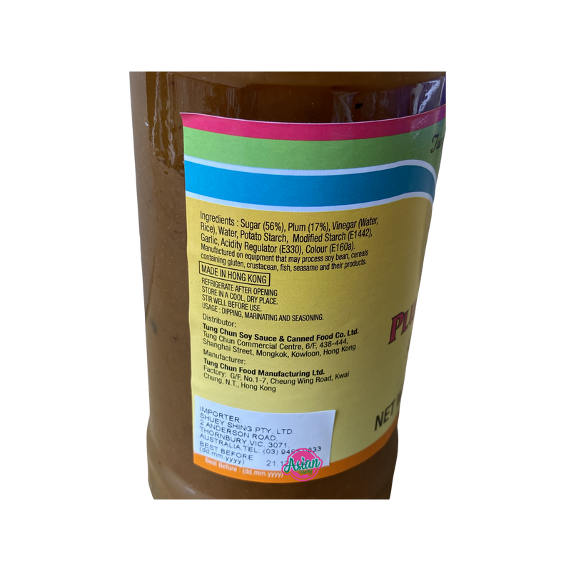 Tung Chun Plum Sauce 400g Nutritional Information & Ingredients