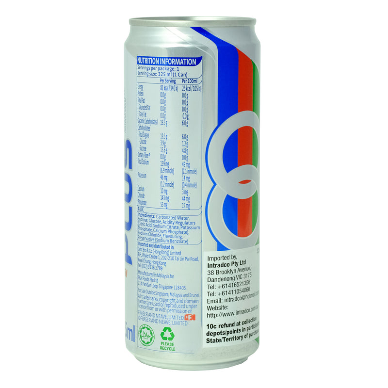 F&N 100 Plus Isotonic Drink 325ml Back