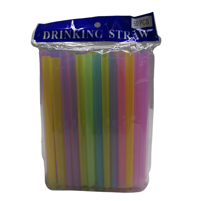 Bubble Tea Drinking Straws 50pcs Front