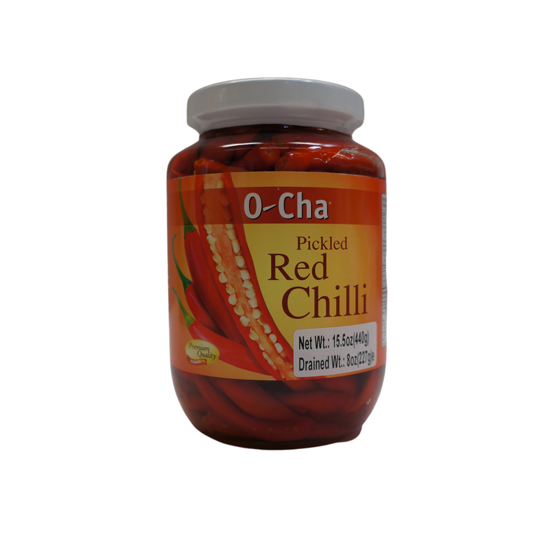 O-Cha Pickled Red Chilli 440g Front