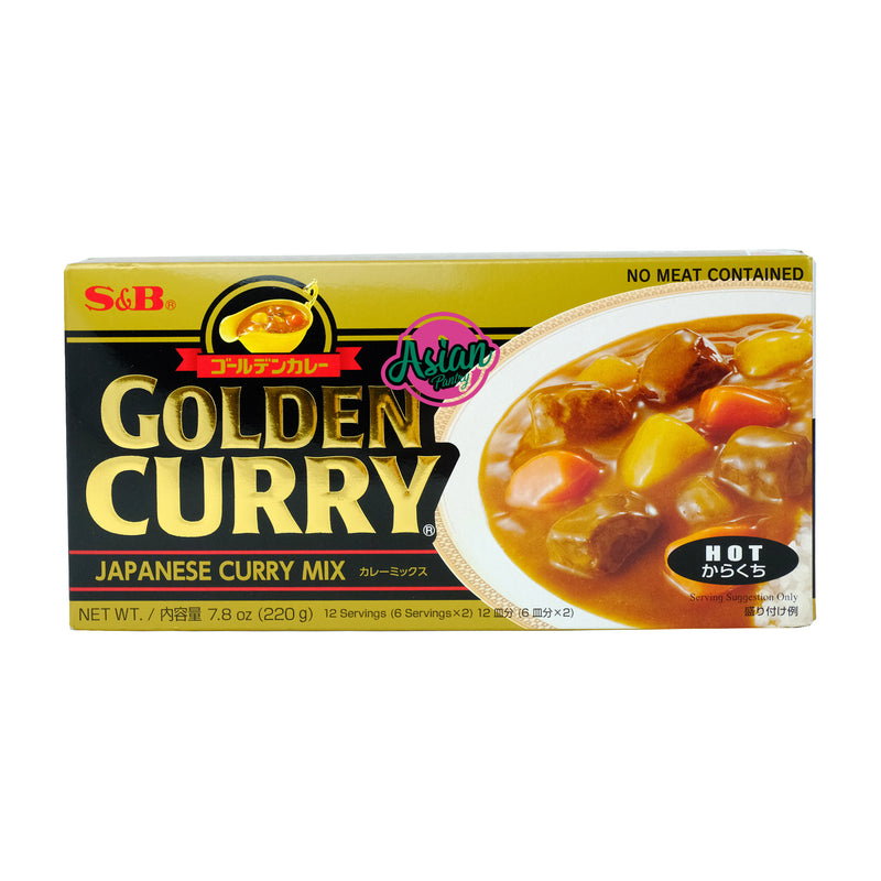 S&B Golden Curry HOT 220g Front