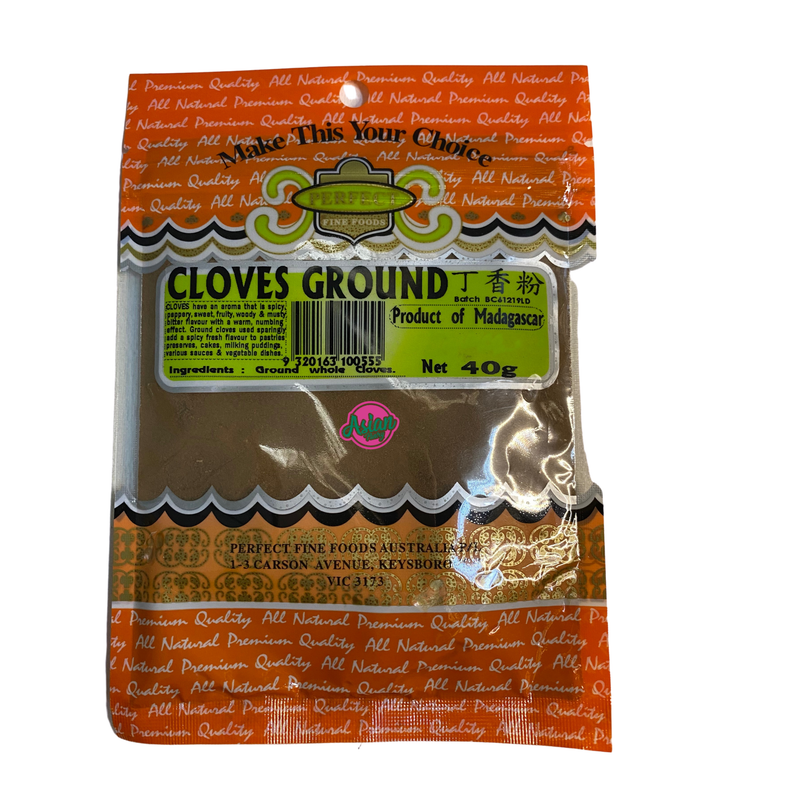Perfect Fine Foods Cloves Ground 40g Front