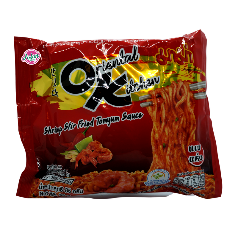 Oriental Kitchen Shrimp Stirfried Tom Yum Sauce Noodles 85g Front