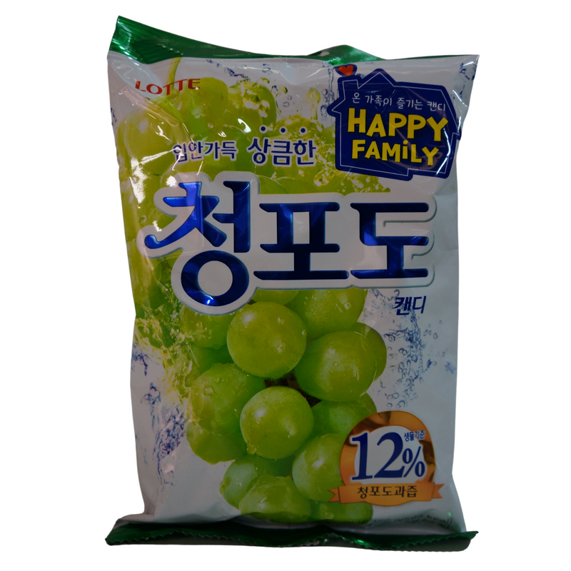 Lotte Green Grape Candy 153g Front
