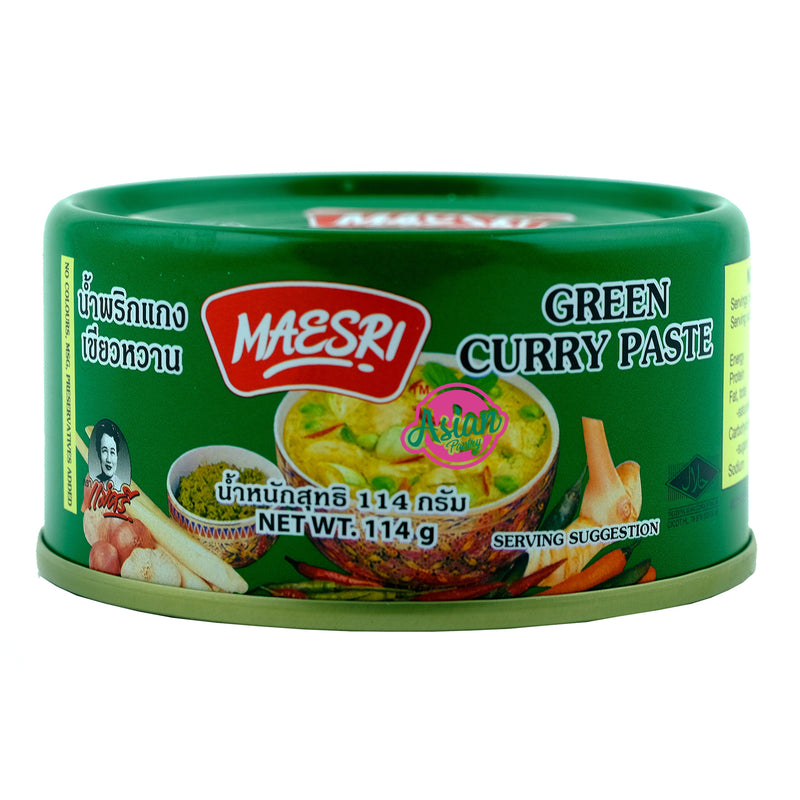 Maesri Green Curry Paste 114g Front