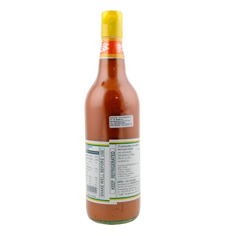 Grand Mountain Sriracha Chili Sauce 750ml Back