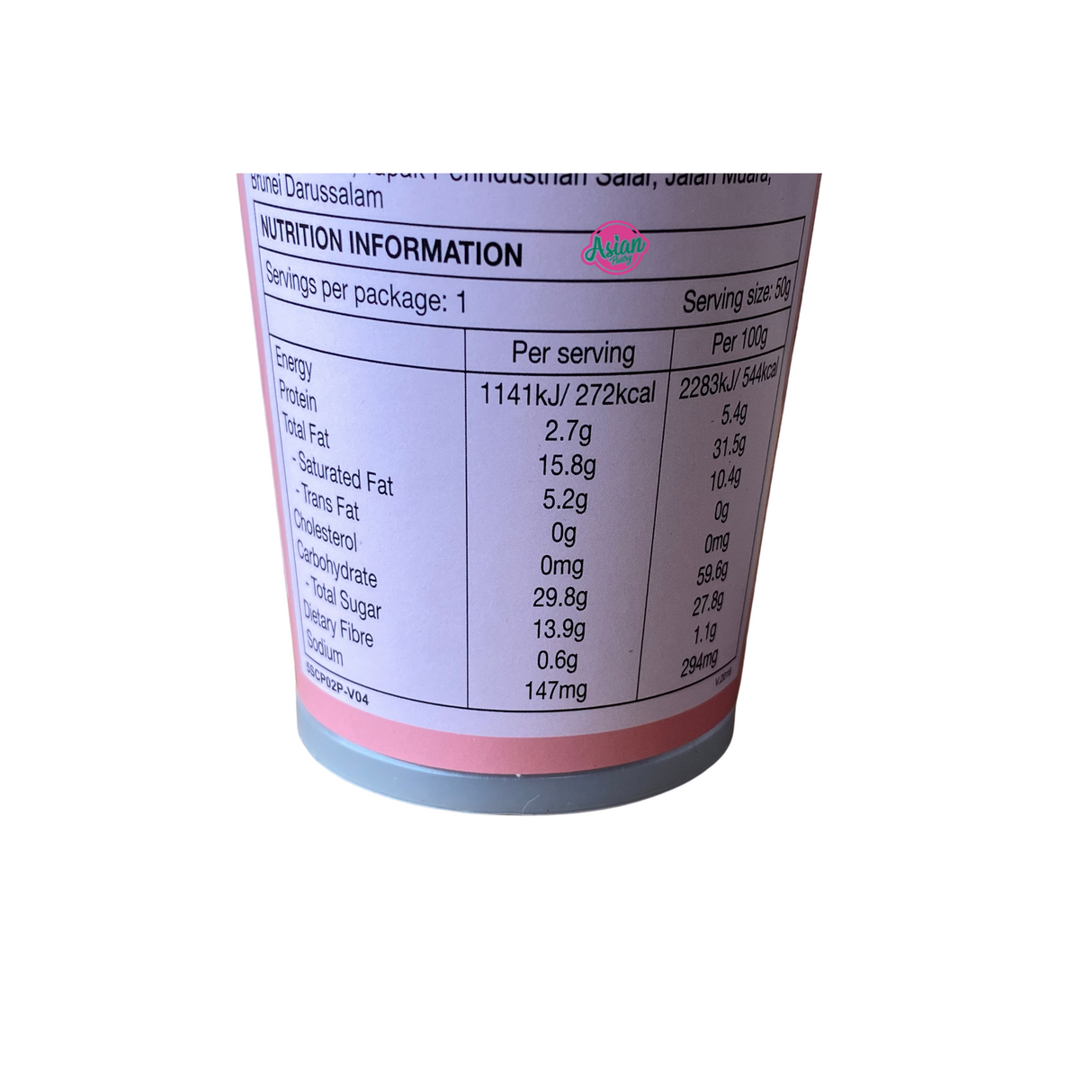Meiji Yan Yan Strawberry Dip 50g Nutritional Information & Ingredients