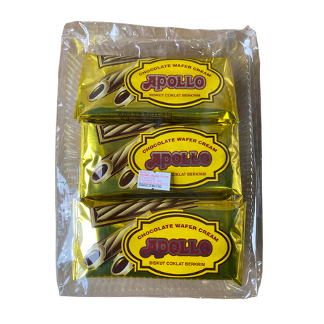 Apollo Chocolate Wafer Cream 12 pack 121g Front
