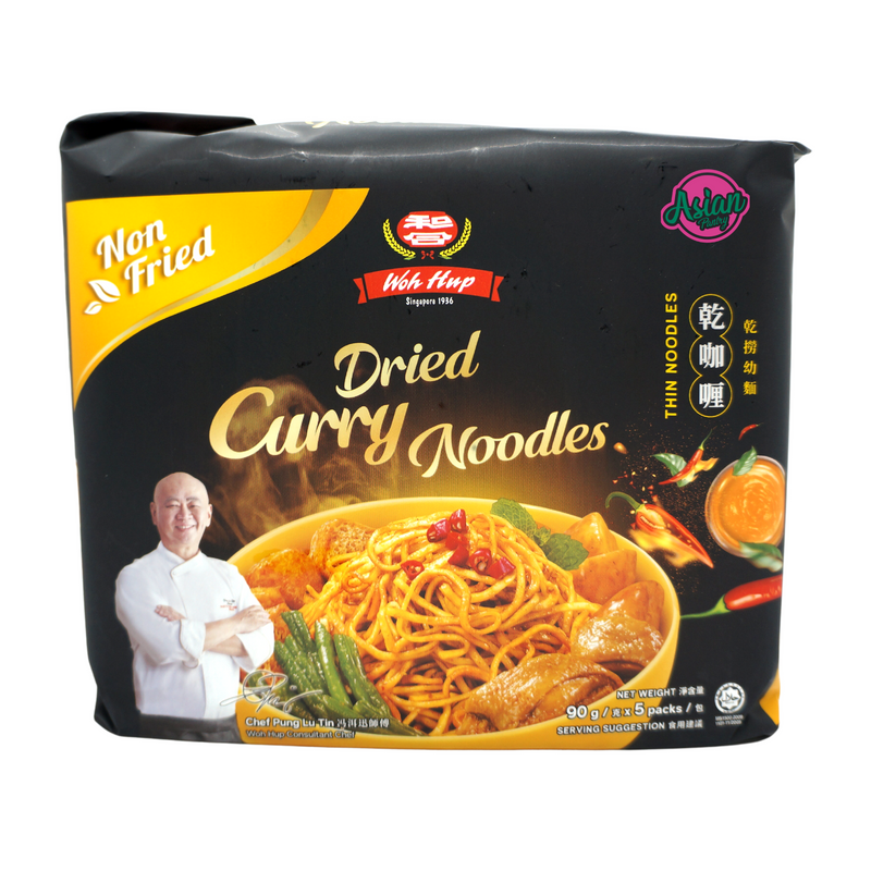 Woh Hup Dried Curry Noodles 5pk 450g Front