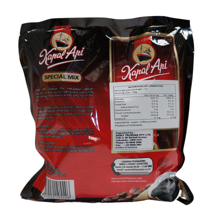 Kapal Api Special Mix Coffee 500g Back