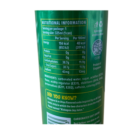 Kickapoo Joy Juice Citrus Flavoured Drink 325ml Back
