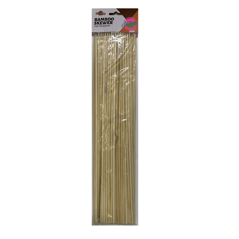 Kitchenware Bamboo Skewers 40cm 50pc Front