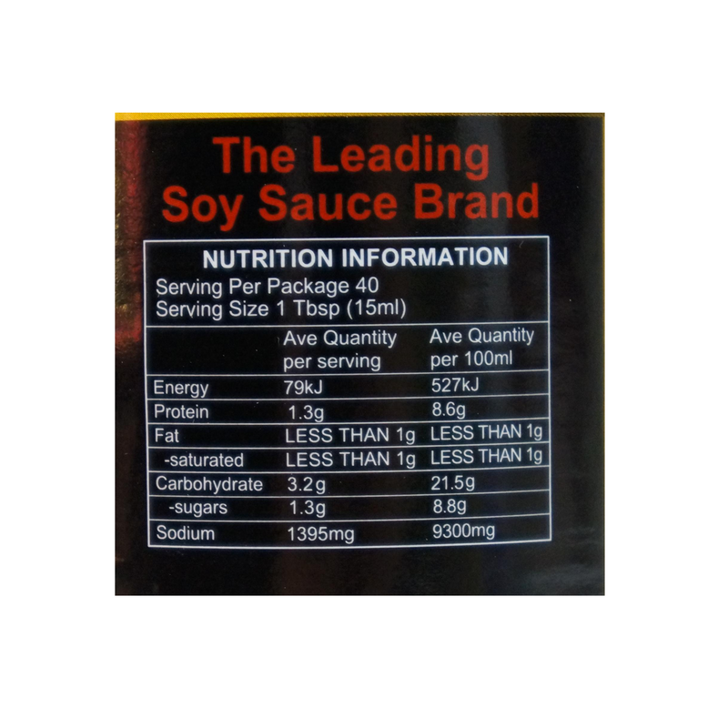 Pearl River Bridge Superior Mushroom Soy Sauce 600ml Nutritional Information & Ingredients