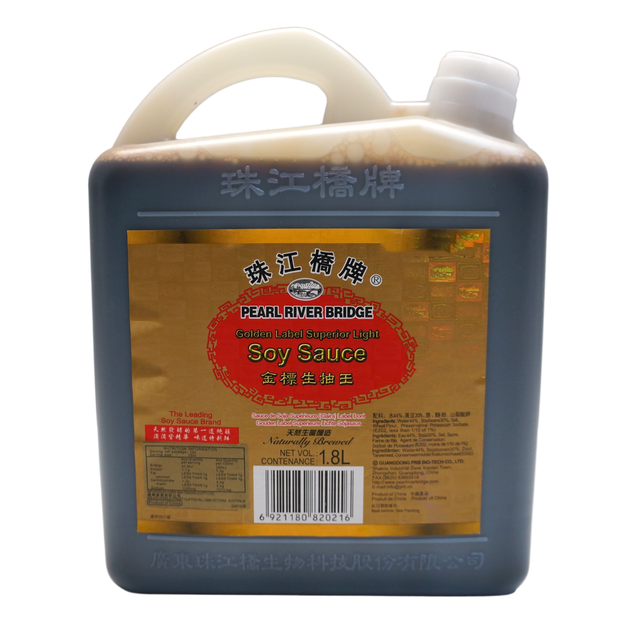 Pearl River Bridge Golden Label Light Soy Sauce 1.8lt Front